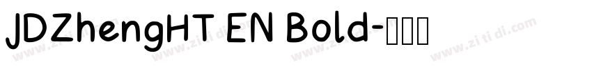 JDZhengHT EN Bold字体转换